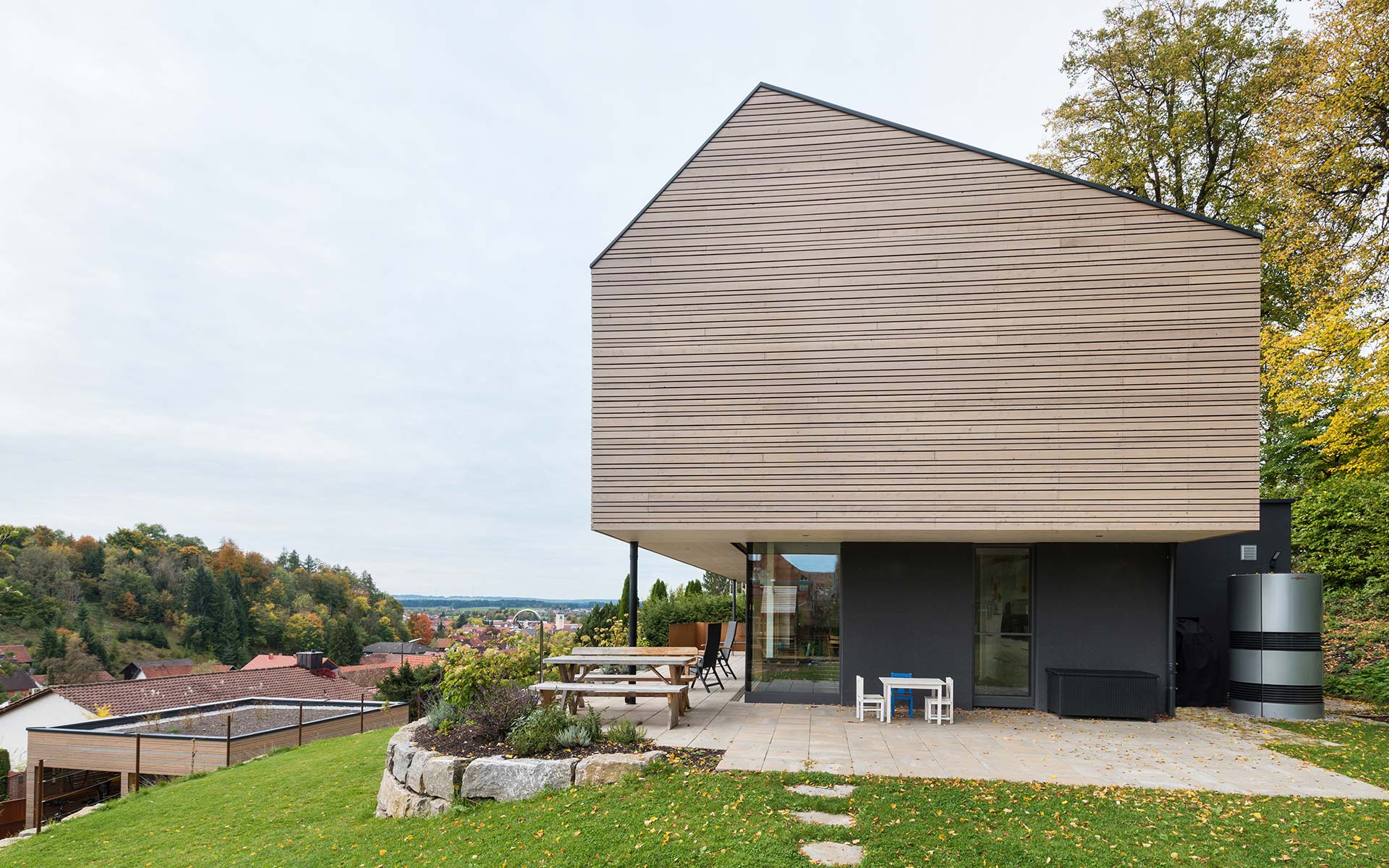 Energiesparendes Holzhaus